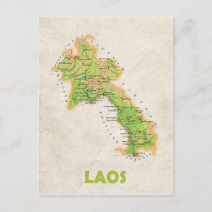 KARTA POSTCARDS ♥ Laos Vykort