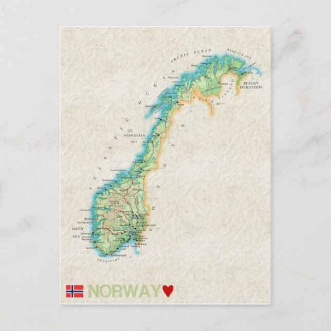 KARTA POSTCARDS ♥ NORGE VYKORT (Framsida)