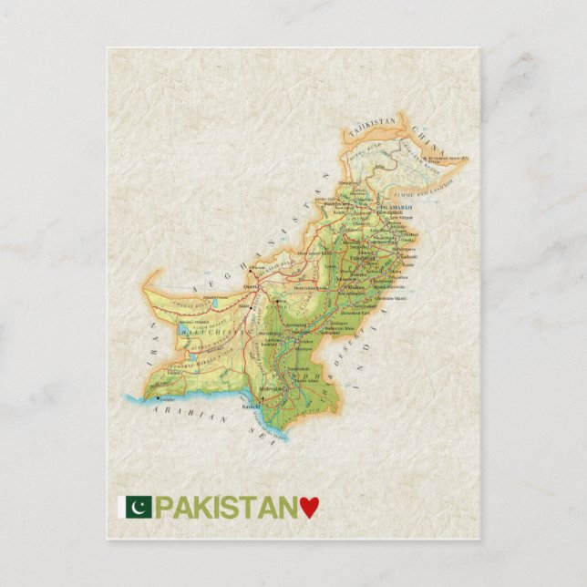 KARTA POSTCARDS ♥ Pakistan Vykort (Framsida)