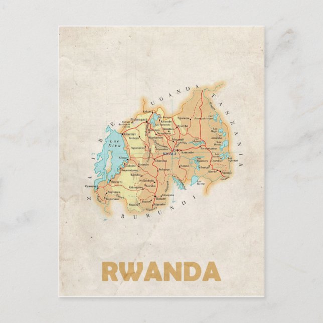 KARTA POSTCARDS ♥ Rwanda Vykort (Framsida)