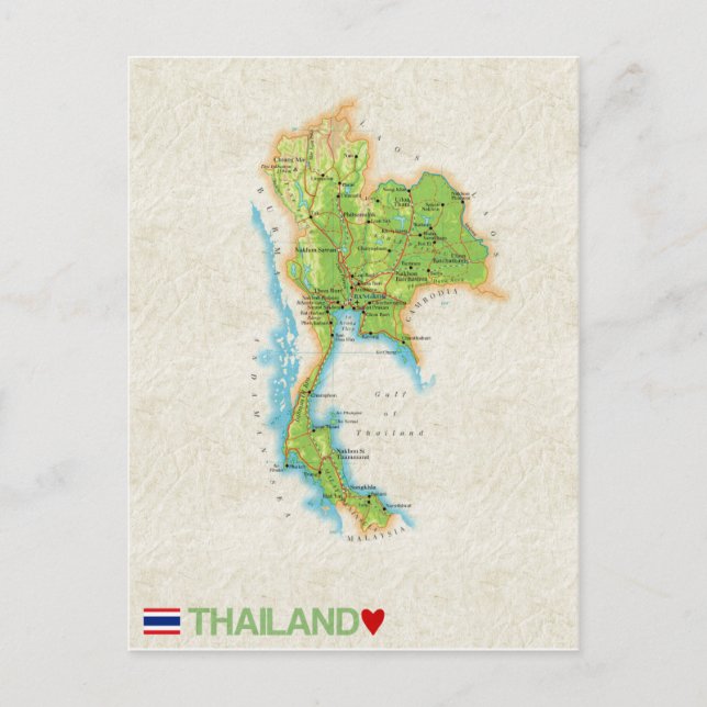 KARTA POSTCARDS ♥ Thailand Vykort (Framsida)