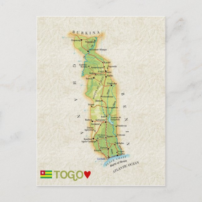 KARTA POSTCARDS ♥ Togo Vykort (Framsida)