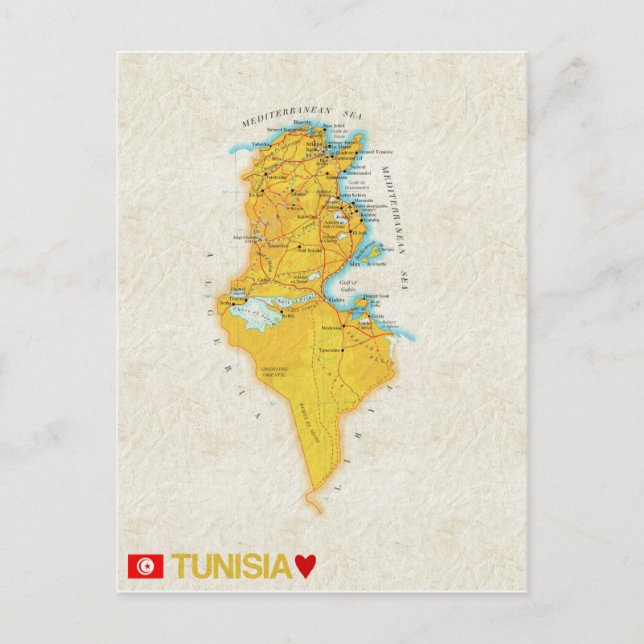 KARTA POSTCARDS ♥ Tunisien Vykort (Framsida)