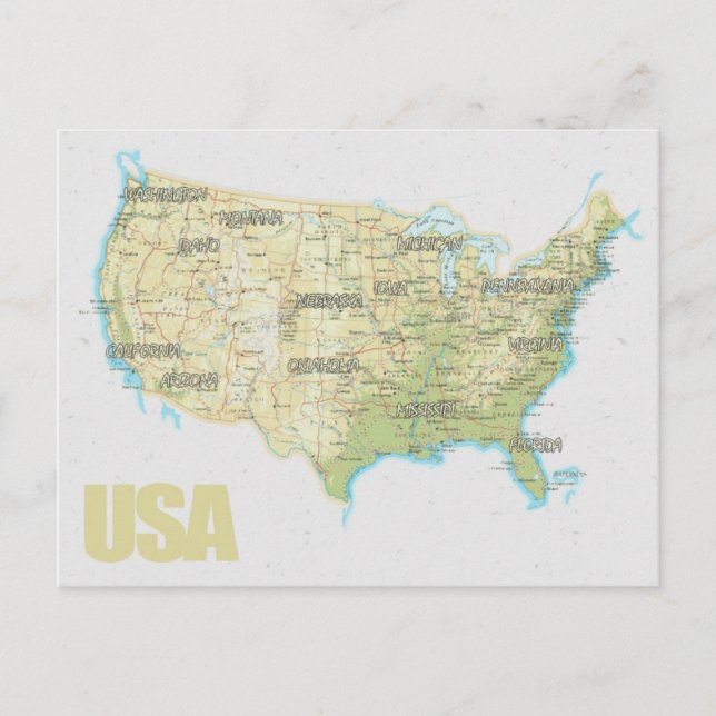 KARTA POSTCARDS ♥ USA VYKORT (Framsida)