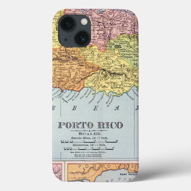 KARTA: PUERTO RICO 1900 (Baksida)