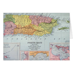 KARTA: PUERTO RICO 1900 HÄLSNINGSKORT
