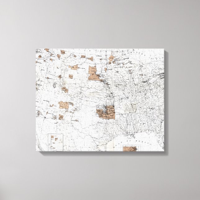 KARTA: RESERVATIONER, 1888 CANVASTRYCK (Framsida)