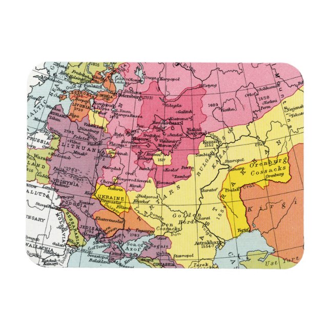 KARTA: RYSSLANDS UTVIDGNING MAGNET (Horisontell)