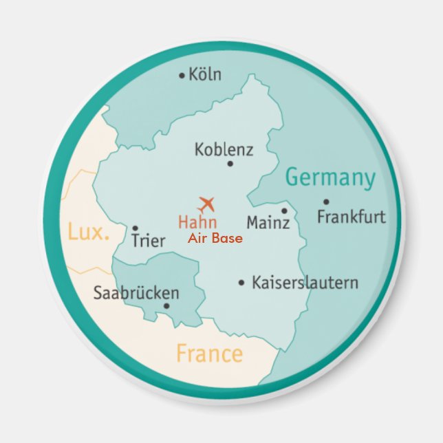 Karta Showing Hahn AB Magnet (Framsidan)