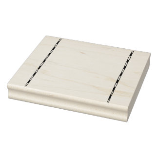 Karta Side Gräns Large Rubber Frimärke Stämpel