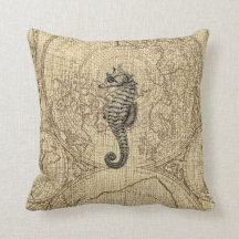 Karta Sjöliv Black Seahorse Illustration Coastal