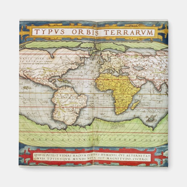 Karta som chartar Herr Francis Drake Magnet (Framsidan)