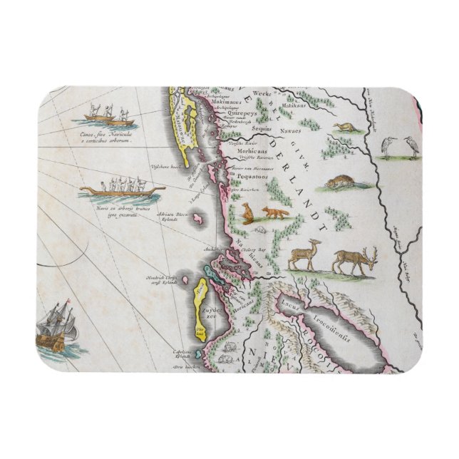 Karta som skildrar Öster Kusten Magnet (Horisontell)