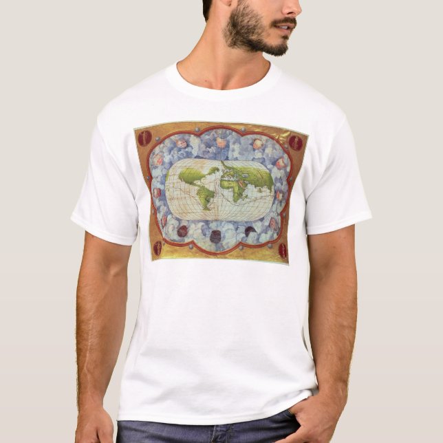 Karta som spårar Magellans världsresan Tee Shirt (Framsida)