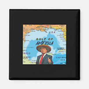 Karta Trump Amerikas president i Bukt Mexiko Trump Magnet