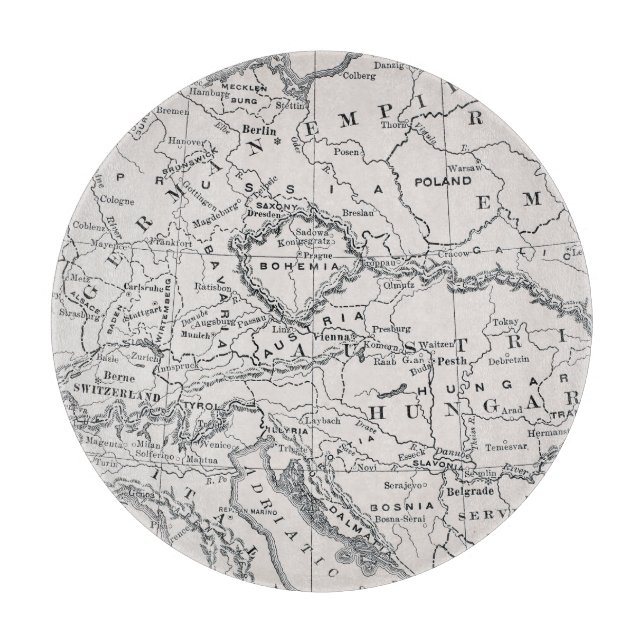 KARTA: TYSKLAND OCH ÖSTERRIKE (Framsidan)