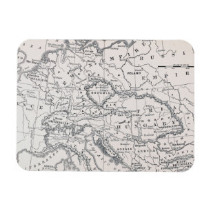 KARTA: TYSKLAND OCH ÖSTERRIKE MAGNET
