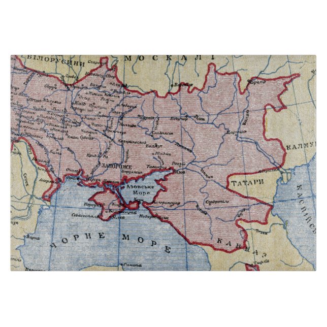 KARTA: UKRAINA c1906 (Framsidan)