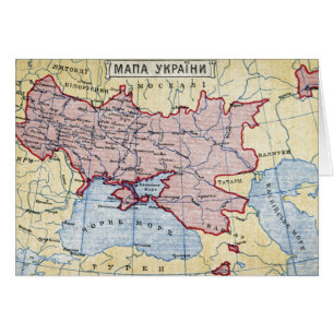 KARTA: UKRAINA c1906 Hälsningskort