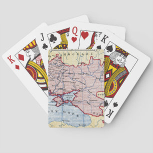 KARTA: UKRAINA c1906 Spel Kort