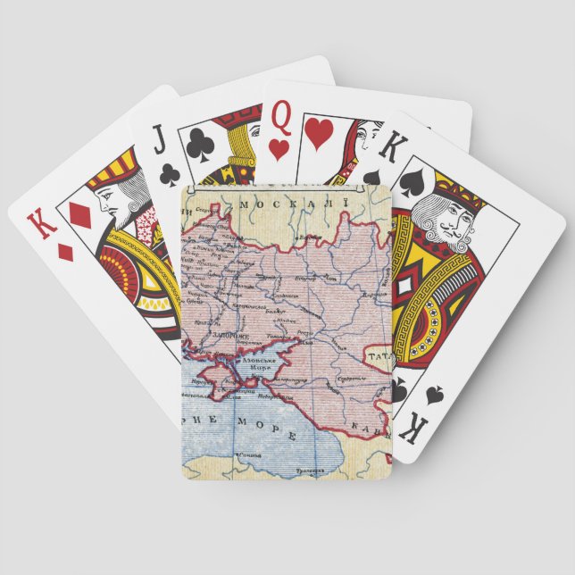 KARTA: UKRAINA c1906 Spel Kort (Baksidan)