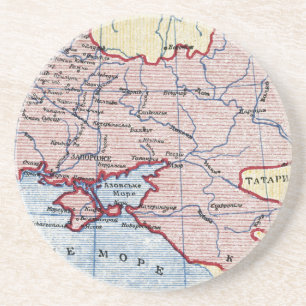 KARTA: UKRAINA c1906 Underlägg Sandsten
