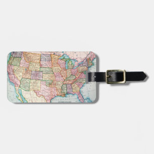 Karta: United States 1905 Bagagebricka