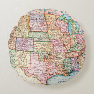 Karta: United States 1905 Rund Kudde