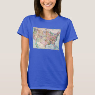 Karta: United States 1905 T-shirt