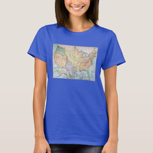 Karta: US Expansion 1905 T-shirt (Framsida)