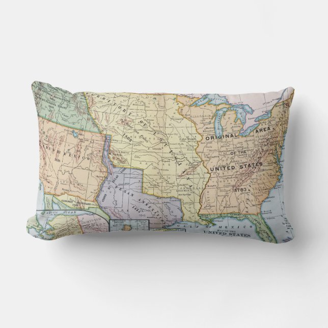 Karta: US Utvidgning, 1905 Lumbarkudde (Framsida)