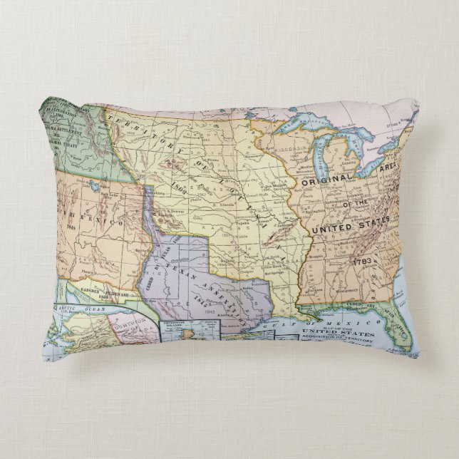 Karta: US Utvidgning, 1905 Prydnadskudde (Framsidan)