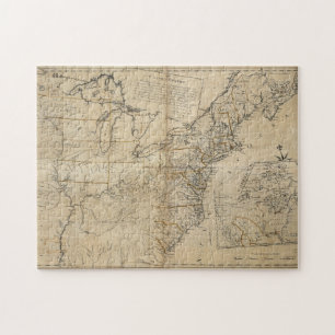 KARTA: USA, 1783 PUSSEL