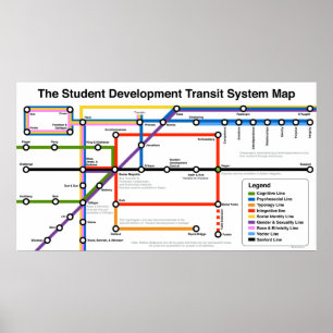 Karta-utskrift för Student Development Transit Sys Poster