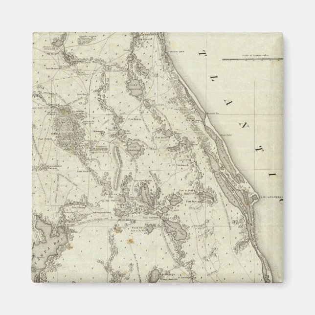 Karta vid Krig i Florida Magnet (Framsidan)