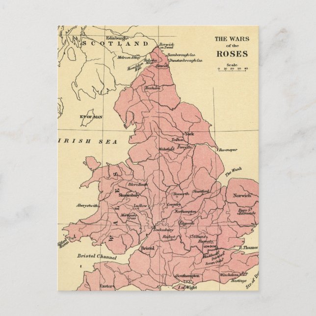 Karta vid Ro Krig Vykort (Framsida)