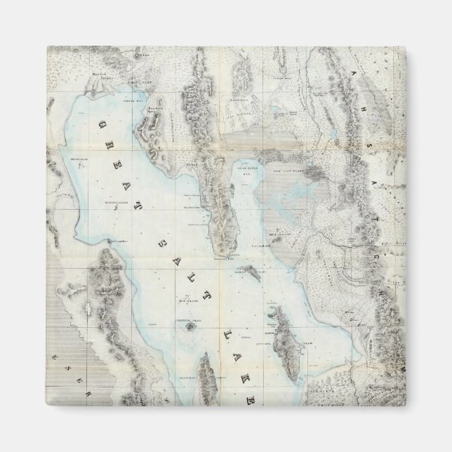 Karta vid Underbara salten Sjö Magnet (Framsidan)