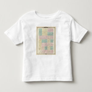 Kartan av Clark County, påstår av Wisconsin Tee Shirt