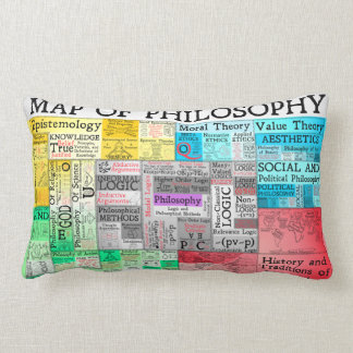 Kartan av filosofi kudder lumbarkudde