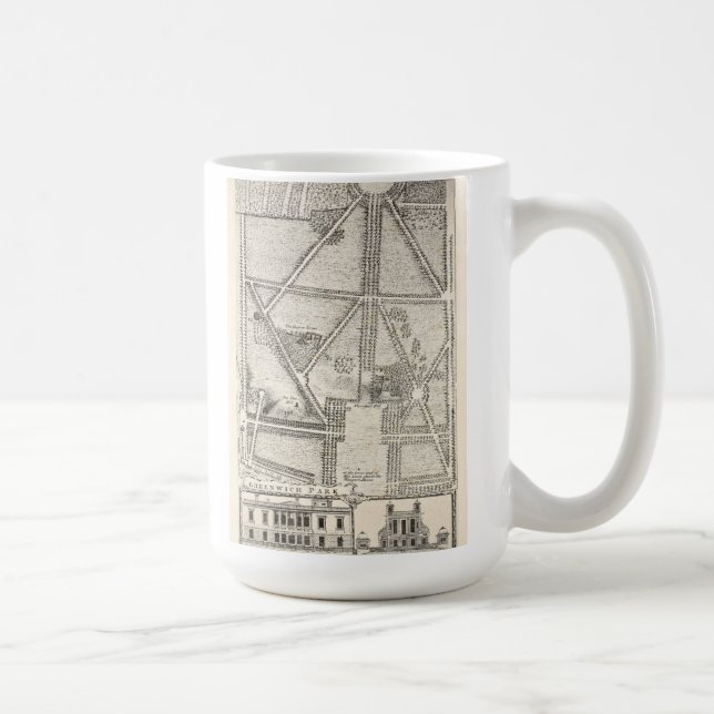 Kartan av Greenwich parkerar Kaffemugg (Höger)