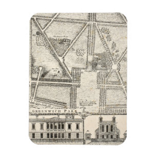 Kartan av Greenwich parkerar Magnet