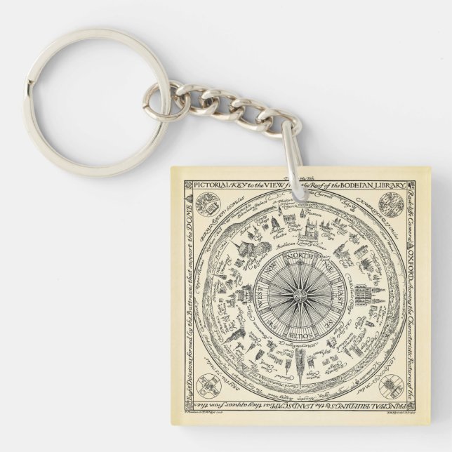 Kartan av Oxford beskådar från det Bodleian (Framsidan)