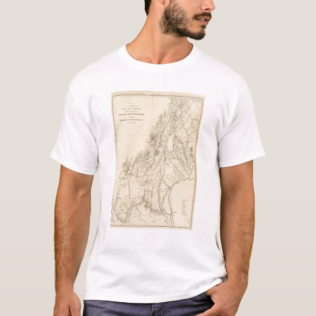 Kartan av portionr av Utah T Shirt (Framsida)