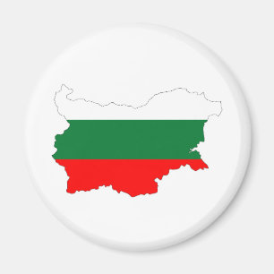 kartan för den bulgaria landflagga formar magnet