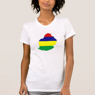 kartan för den mauritius landflagga formar symbol tröja