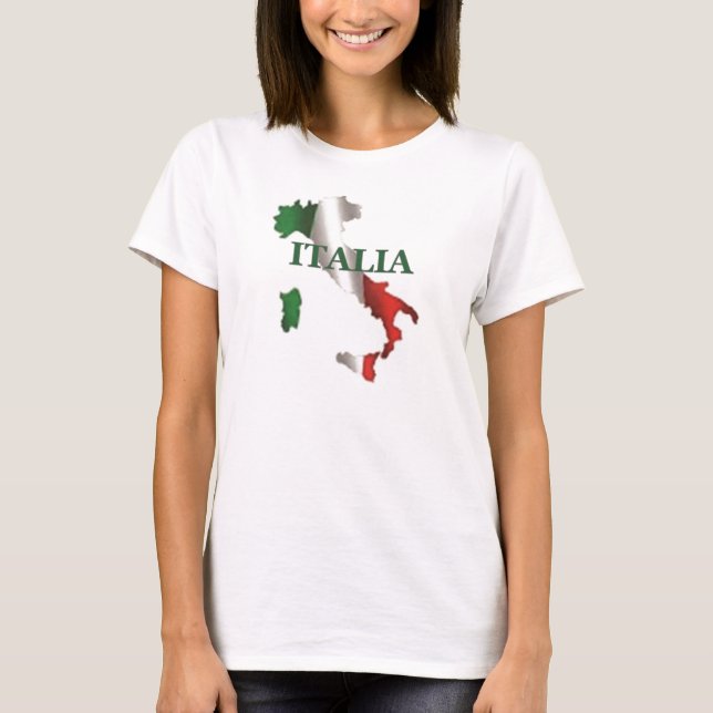 KartaT-tröja för damer Italia T-shirt (Framsida)