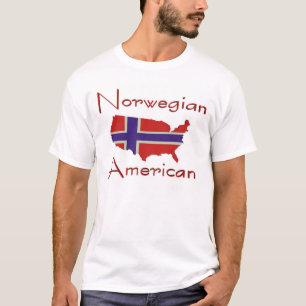 KartaT-tröja för norrman American/USA Tee Shirt