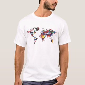 kartavärldsflagga tee shirt