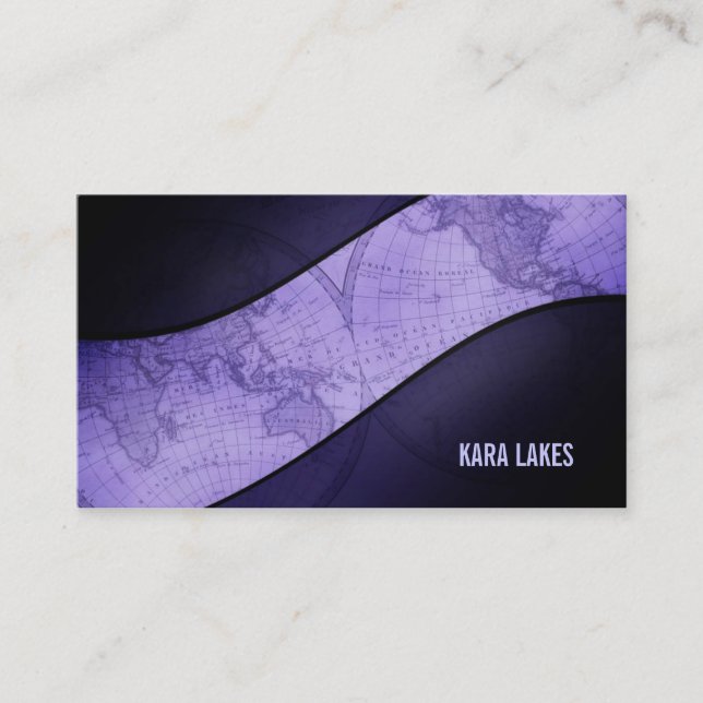 Kartavisitkortar för gammal värld visitkort (Framsida)