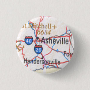 Kartavisningen Asheville/Hendersonville NC knäppa Knapp